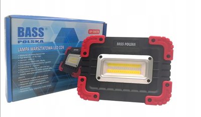 Портативна світлодіодна акумуляторна лампа - ліхтар для майстерні та дому з функцією повербанк Bass Polska 5907