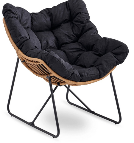 Кресло для отдыха MEBEL ELITE FIN Черный ME.FIN/CZ/T/FW