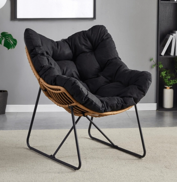 Крісло для відпочинку MEBEL ELITE FIN Чорний ME.FIN/CZ/T/FW