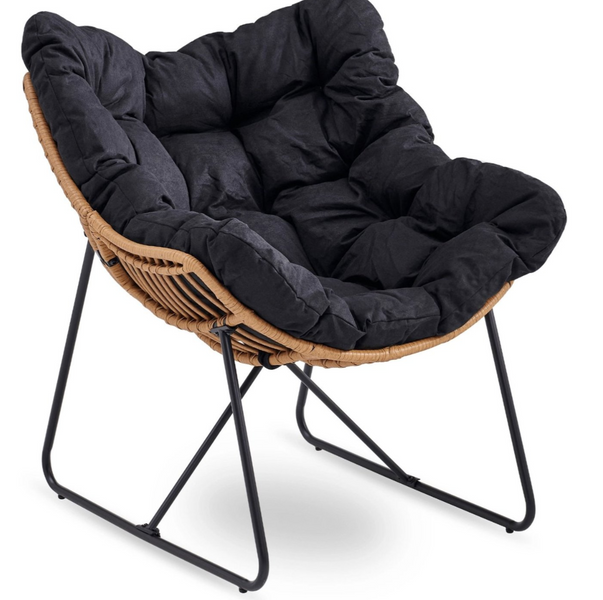 Крісло для відпочинку MEBEL ELITE FIN Чорний ME.FIN/CZ/T/FW