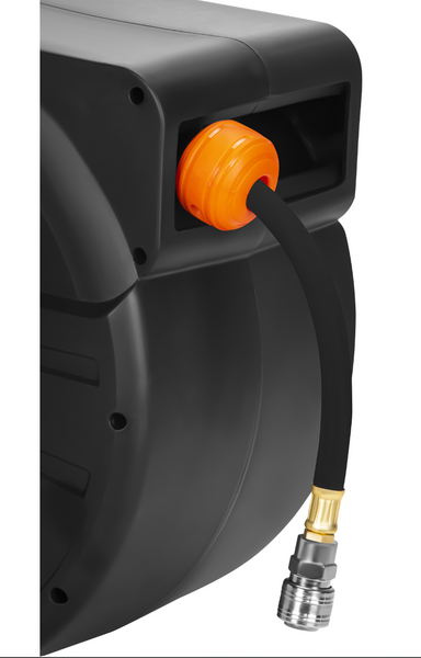 Висувний пневматичний шланг Kraft&Dele KD2159 20+2 м, 1/4", автоматична котушка для компресора та пневмоінструменту