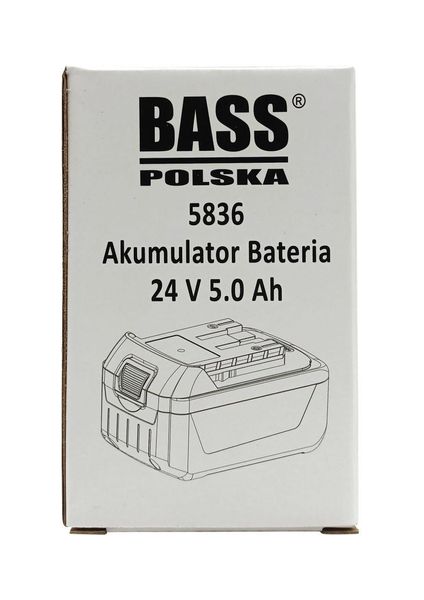 Аккумулятор 5,0 Ач для инструментов на 24 В Bass Polska 5836