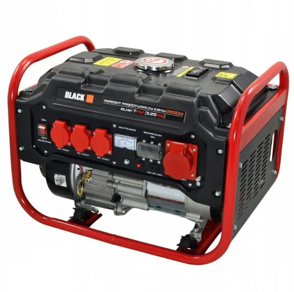 Бензиновий генератор Black Tools 13606 3.5 кВт 7HP 212см³