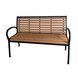 Скамейка садовая со спинкой 125х60х80 см Garden Line MEB0865, коричневая