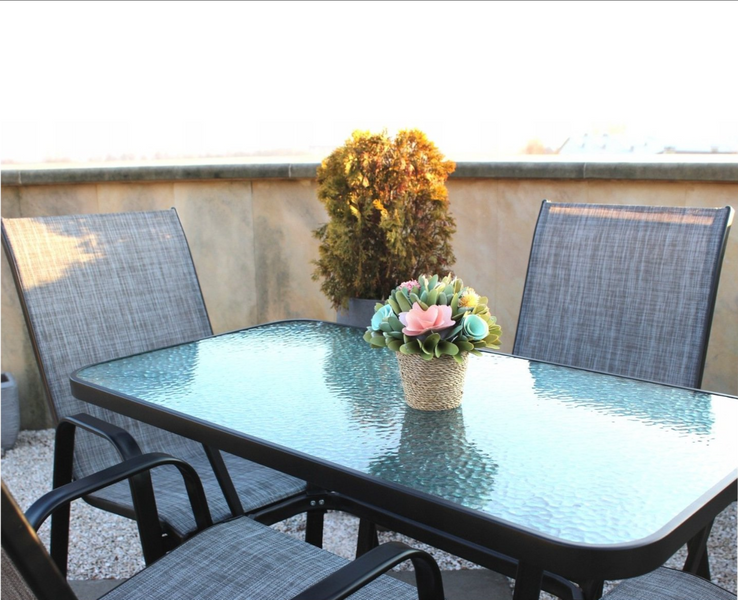 Садовый стол для террасы, балкона Garden Line NEO9949 черный