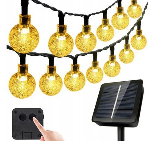 Декоративная садовая гирлянда на солнечной батарее 11,9 м 100 LED цвет теплый-белый GardenLine SOL3774
