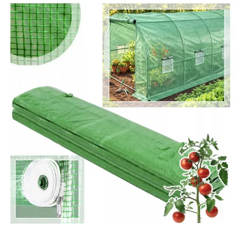 Садовая пленка для теплицы 24 м&sup2; (3&times;8&times;2 м) FT-3X8X2-Z, зелёная &mdash; прочное укрытие для защиты растений и высокого урожая