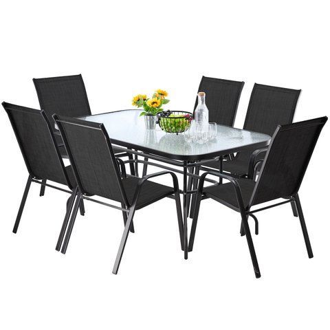 Комплект садовой мебели - Стол 150 X 90 X 70 СМ NEO2286 + 6 стульев NEO3685