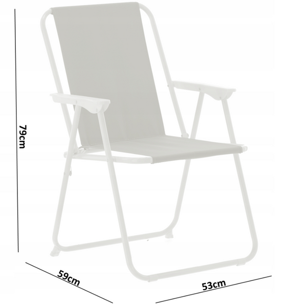 Садовий стілець, складаний, туристичний Garden Line LEZ9931 Сірий