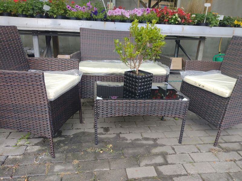 Комплект садовой мебели коричневый 4 шт. GARDEN LINE SAD1408