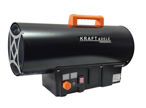 Газова теплова гармата Kraft&Dele KD11706, 45 кВт, з термостатом, пропан-бутан