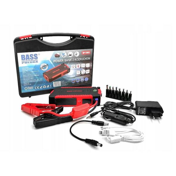 Пусковое устройство Jump Starter 500A/1000A Повербанк 19000 mAh Bass Polska 5963