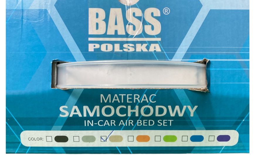 Надувний автомобільний матрац 135 х 80 см темно-сірий Bass Polska 4195-C