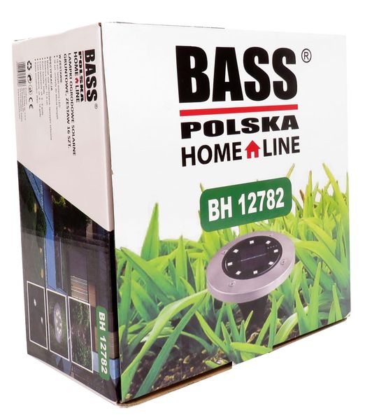 Почвенные светильники на солнечных батареях с датчиками тьмы, набор 16 шт. Bass Polska BH 12782