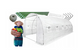 Садовая теплица  Expand 18 м&sup2; 6&times;3&times;2 м TFO19-3X6X2-1-B, прочный каркас 19 мм, идеальна для овощей и фруктов 1