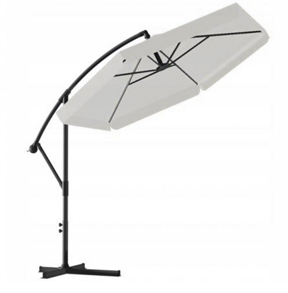 Зонтик садовый с LED подсветкой и чехлом 300 см GardenLine GAO1497 серый