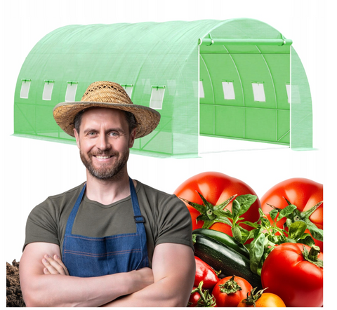 Садовая теплица Expand TFO25-3X6X2-2-Z  18 м&sup2;, 6&times;3&times;2 м, два входа, прочный каркас 25 мм &mdash; идеальна для овощей и фруктов