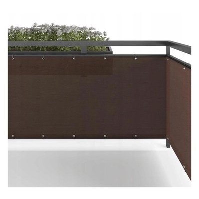 Ширма-завіса для балкона та тераси, сонцезахисна 0,9х3 м в рулоні Mirpol OS-PS 0,9X3M BR коричневе