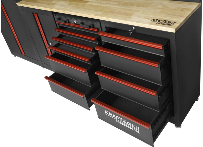 Комплект мебели для мастерской Kraft&Dele KD5860, набор мебели для гаража и мастерской