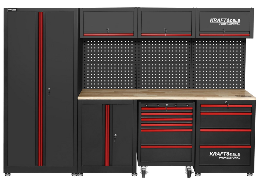 Комплект мебели для мастерской Kraft&Dele KD5860, набор мебели для гаража и мастерской