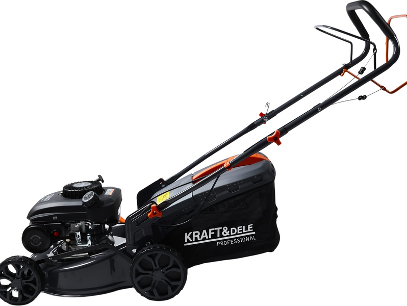 Бензиновая газонокосилка Kraft&Dele KD5084 8 л.с. &mdash; самоходная, мощная, для газона и участка