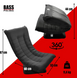 Поворотное кресло для отдыха Bass Polska BH 30043, черное