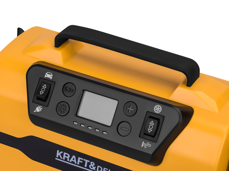 Компресор автомобільний 12В/230В з ліхтариком Kraft&Dele KD3441