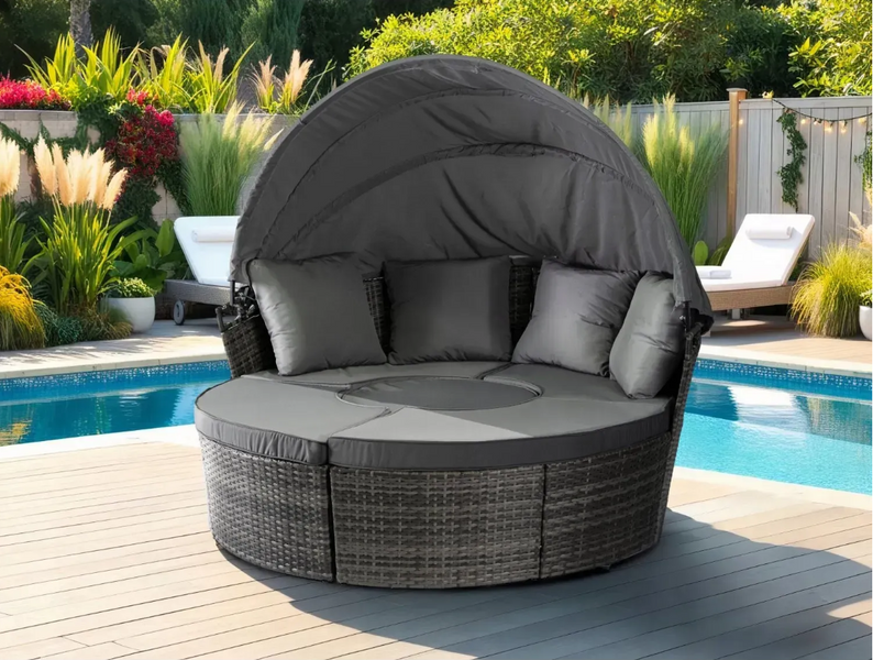 Садовый набор мебели Mebel Elit CALIFORNIA &ndash; стильный комплект для сада и террасы, серый