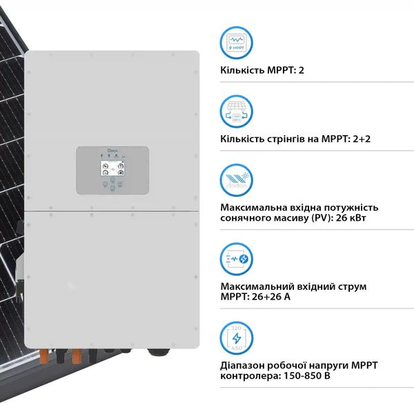 Гібридний інвертор DEYE SUN-20K-SG01HP3-EU-AM2