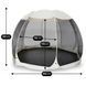 Садовая беседка MEBEL ELITE CAMA 354 см бежевая/чёрная &mdash; павильон для сада, террасы и зоны отдыха.