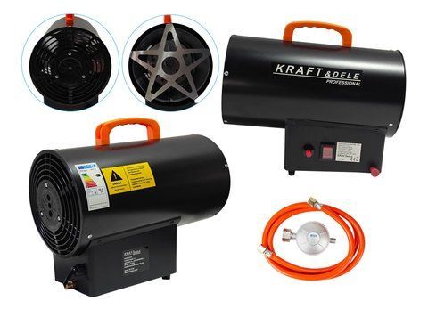 Газовий обігрівач Kraft&Dele KD11704 25 кВт, пропан-бутановий, з вентилятором, для гаража, майстерні та складу