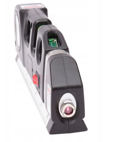Нивелир, лазерный уровень со встроенной линейкой и рулеткой 4в1 Bass Polska 1464