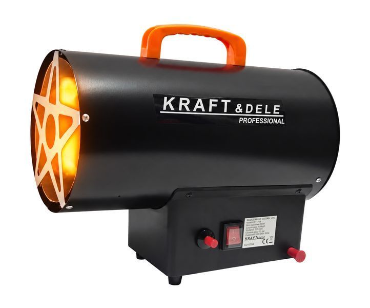 Газовий обігрівач Kraft&Dele KD11704 25 кВт, пропан-бутановий, з вентилятором, для гаража, майстерні та складу