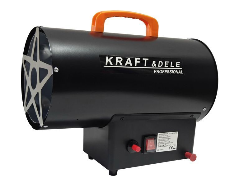 Газовий обігрівач Kraft&Dele KD11704 25 кВт, пропан-бутановий, з вентилятором, для гаража, майстерні та складу