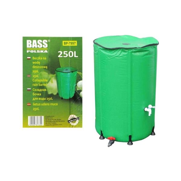Бочка для дощової води 250л Bass Polska 7997 зелена