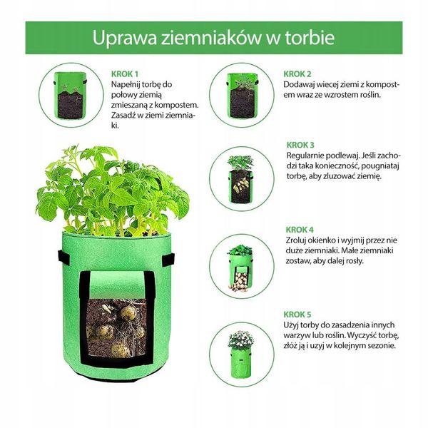 Мешок для выращивания овощей, картофеля и помидоров, плантатор Bass Polska BH 79900