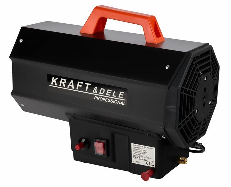 Газовый обогреватель Kraft&Dele KD11734 25 кВт с редуктором для гаража, мастерской и склада