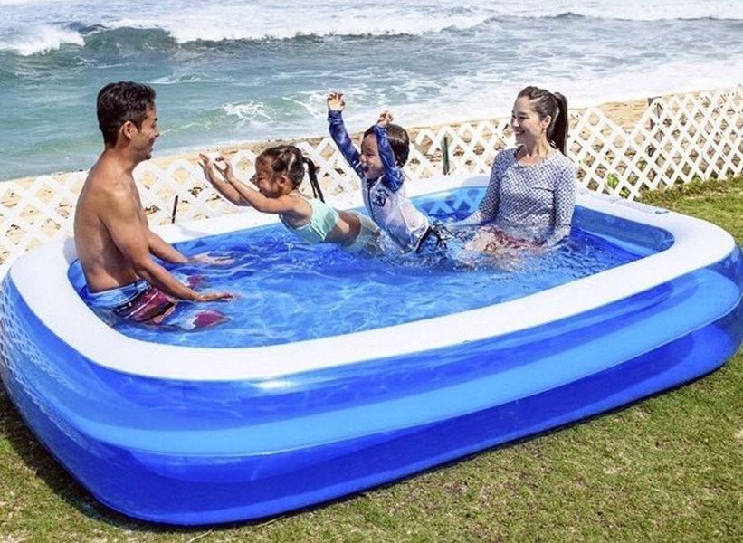 Садовий надувний басейн для дітей 262х175см SunClub JL10291