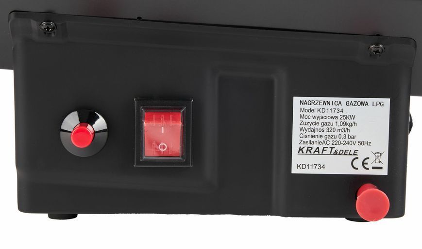 Газовый обогреватель Kraft&Dele KD11734 25 кВт с редуктором для гаража, мастерской и склада