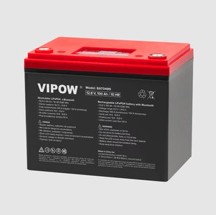 Акумулятор 12.8 100AH Bluetooth VIPOW LiFePO4  BAT0499