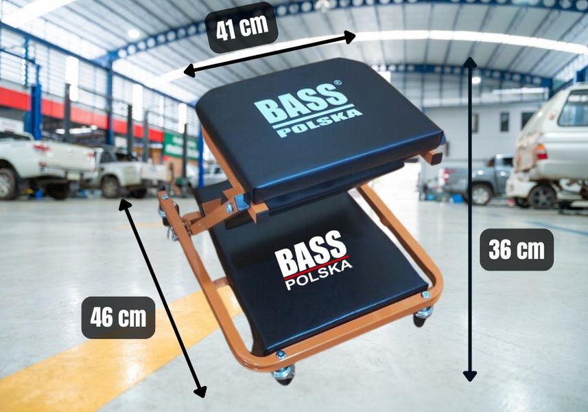 Лежак-стул подкатной для авторемонта 2 в 1 Bass Polska 3083 лежак автослесаря