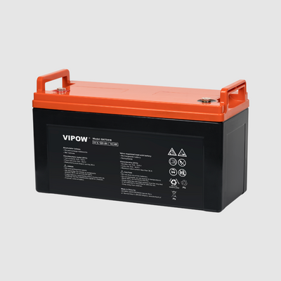Аккумулятор гелевый для ИБП и инверторов 12В 120Ач Vipow BAT0418