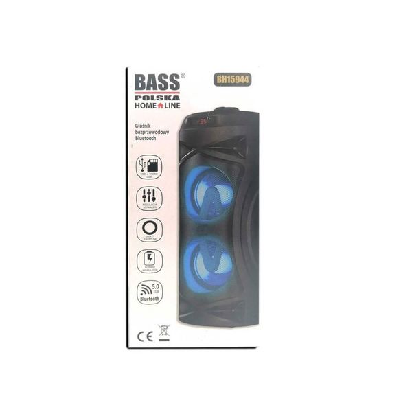 Портативная Bluetooth-колонка с подсветкой Bass Polska BH 15944