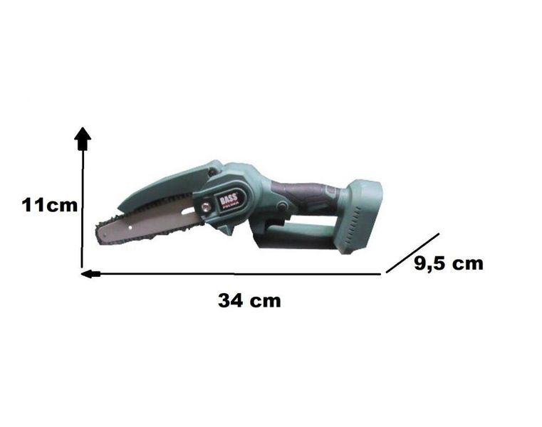 Минипила цепная аккумуляторная 4", 24 В Bass Polska 8322 с двумя аккумуляторами и зарядным устройством