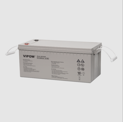 Акумулятор гелевий для ДБЖ та інверторів 12V 200Ah Vipow BAT0419