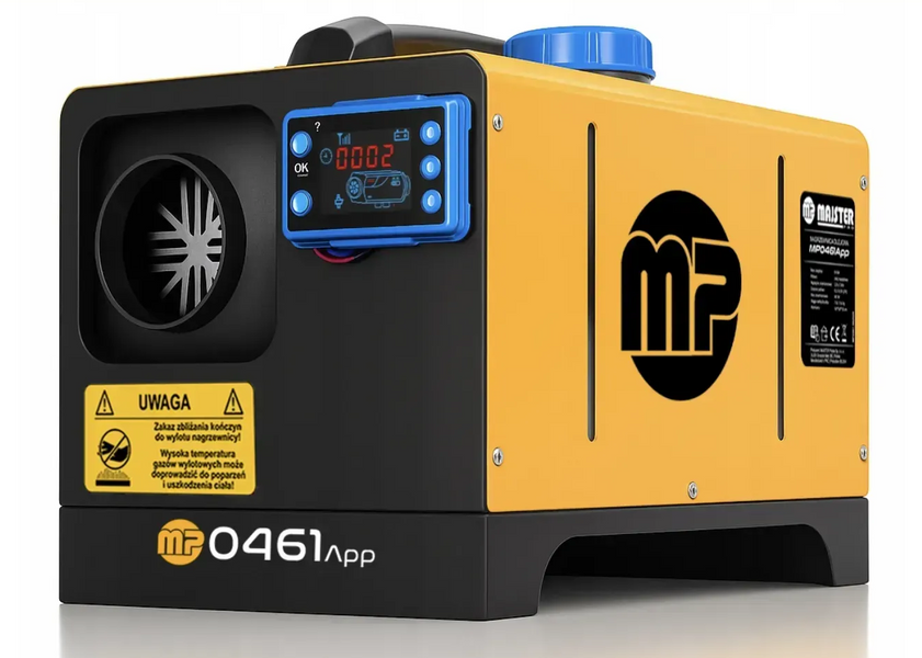 Автономний дизельний обігрівач MAJSTER POLSKA MP-0461 9 кВт 12/24/220 В з Bluetooth та керуванням через додаток
