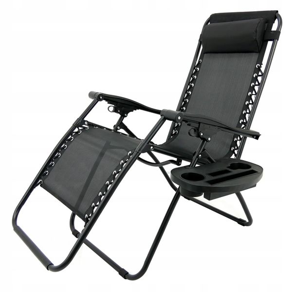 Складной шезлонг, кресло с подножкой для сада и отдыха 176X65X106 см Garden Line LEZ5934