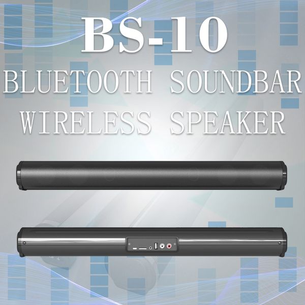 BS-10 Bluetooth 5.0 Speaker TV Саундбар с дистанционным управлением (черный)