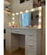 Косметический столик с подсветкой TL08-BL808-LED-BIALA &mdash; комфорт и стиль в черно-белом цвете