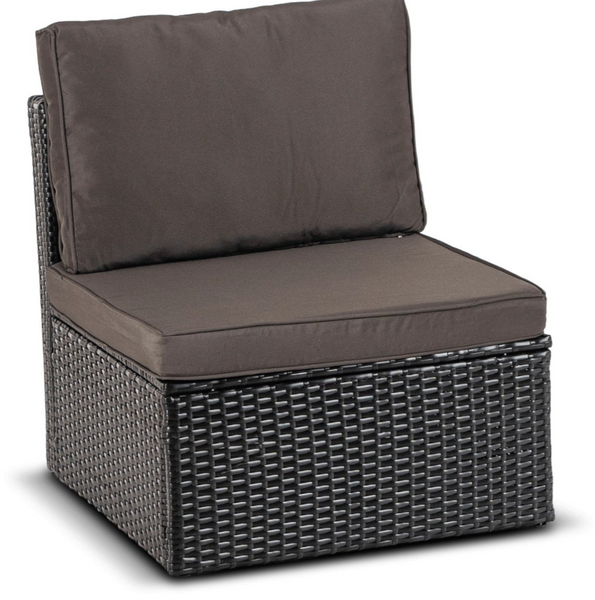 Комплект садових меблів MEBEL ELITE CALIENTE чорний/коричневий ME.CALIENTE/CZ/RT/OGR/ZES